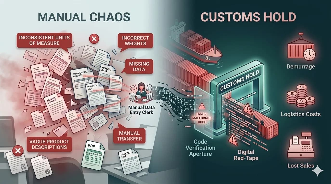 Manual Chaos leading to Customs Hold